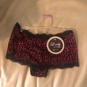 Hot Pink And Black Sexy Panties